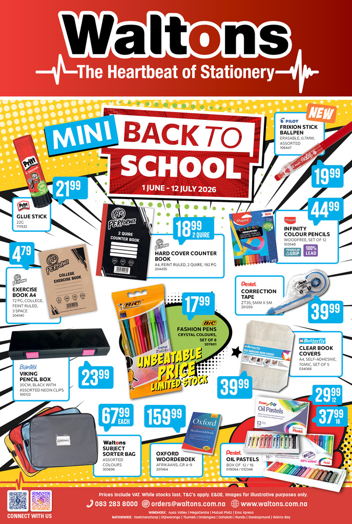 Waltons Namibia Mini Back-to-School Promotion